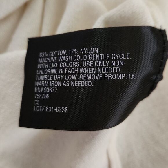 East 5th cream colorlong sleeve flower applique lightweight sweater wome… - Picture 6 of 6